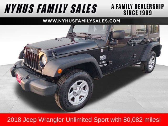 2018 Jeep Wrangler Sport — SUV — 80,082 mi — Perham, MN