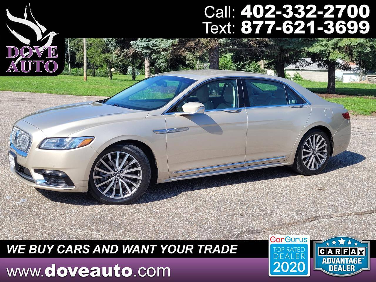 2017 Lincoln Continental Select — Sedan — 82,570 mi — Gretna, NE