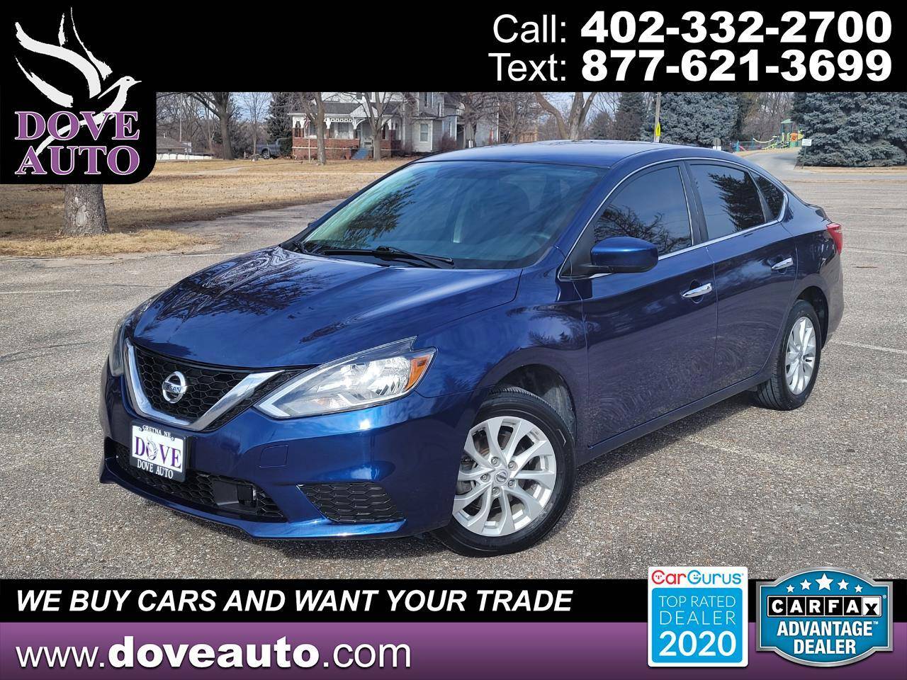 2019 Nissan Sentra SV — Sedan — 80,909 mi — Gretna, NE