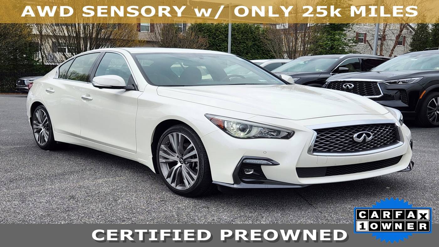 2022 INFINITI Q50 SENSORY — Sedan — 25,231 mi — Ardmore, PA