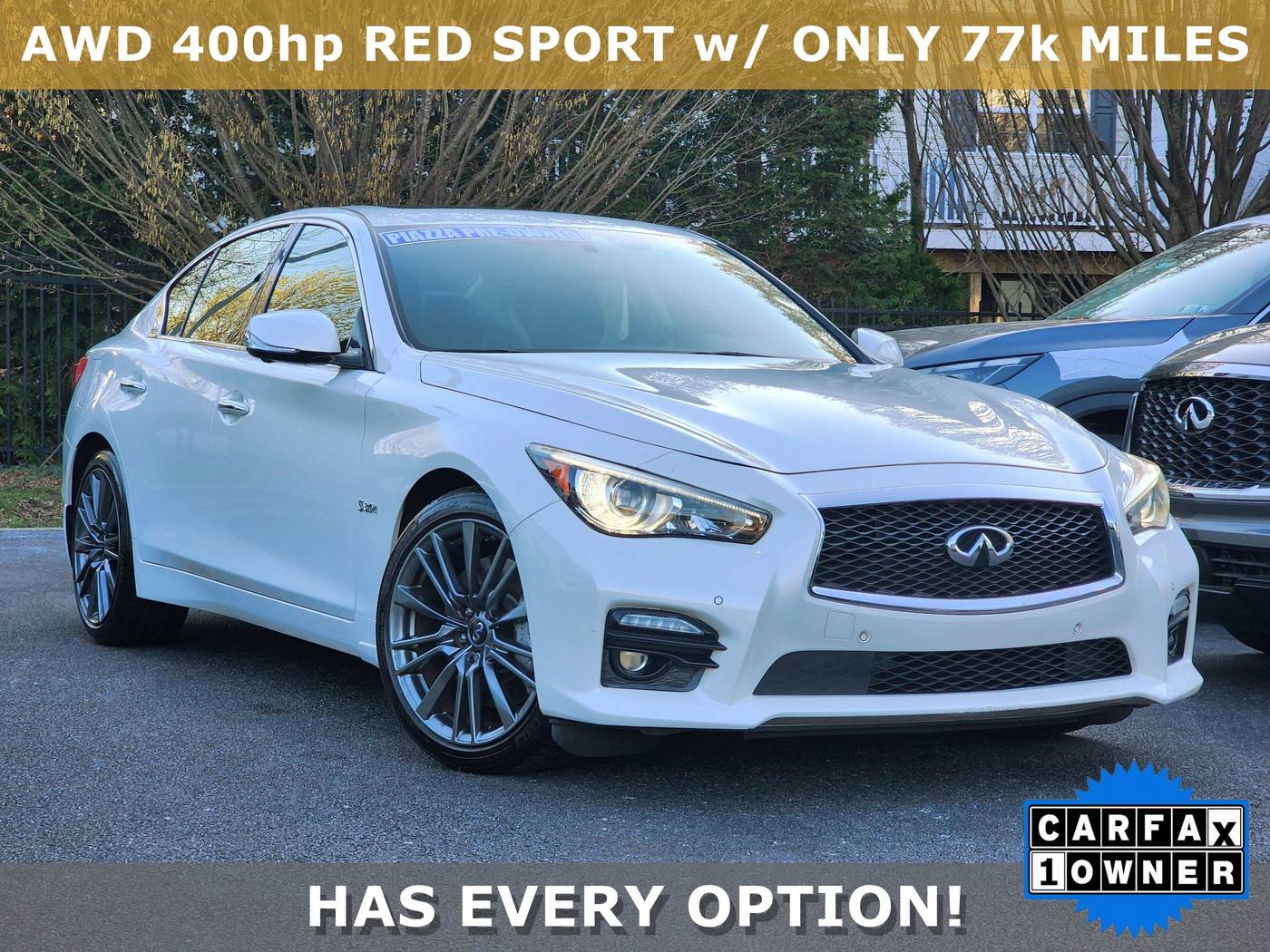 2016 INFINITI Q50 3.0t RED SPORT 400 — Sedan — 77,130 mi — Ardmore, PA