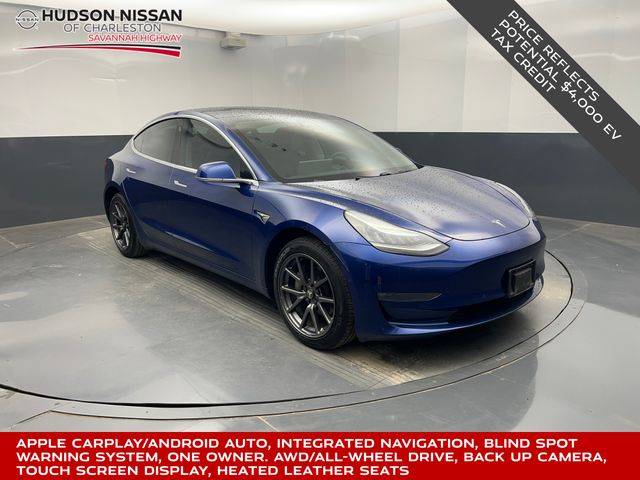 2019 Tesla Model 3 Long Range — Sedan — 58,015 mi — Charleston, SC