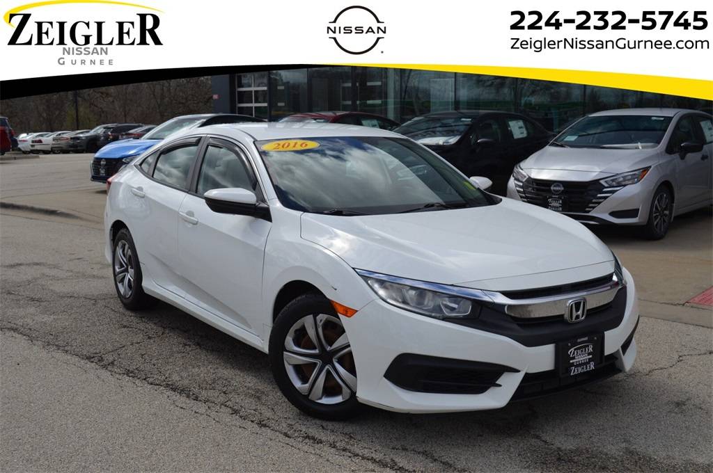 2016 Honda Civic LX — Sedan — 100,633 mi — Lindenhurst, IL