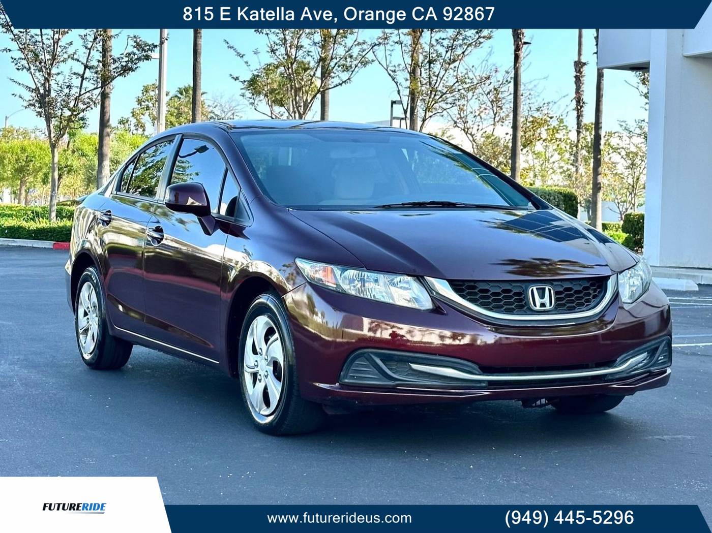 2013 Honda Civic LX — Sedan — 120,600 mi — Orange, CA