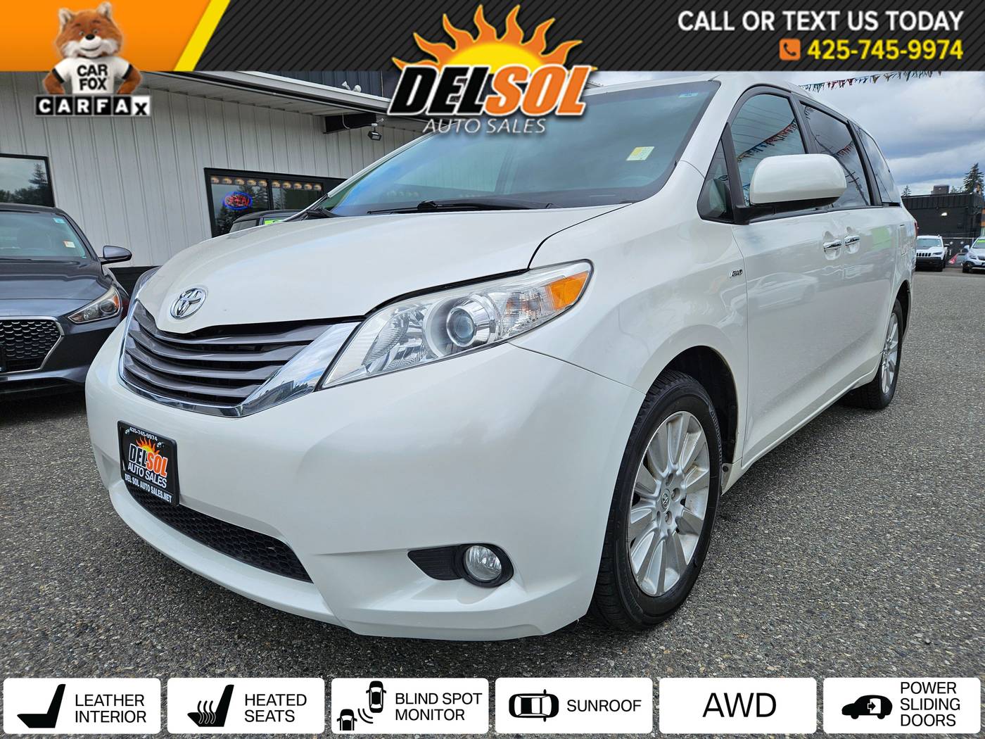 2016 Toyota Sienna XLE Premium — Minivan — 135,824 mi — Everett, WA