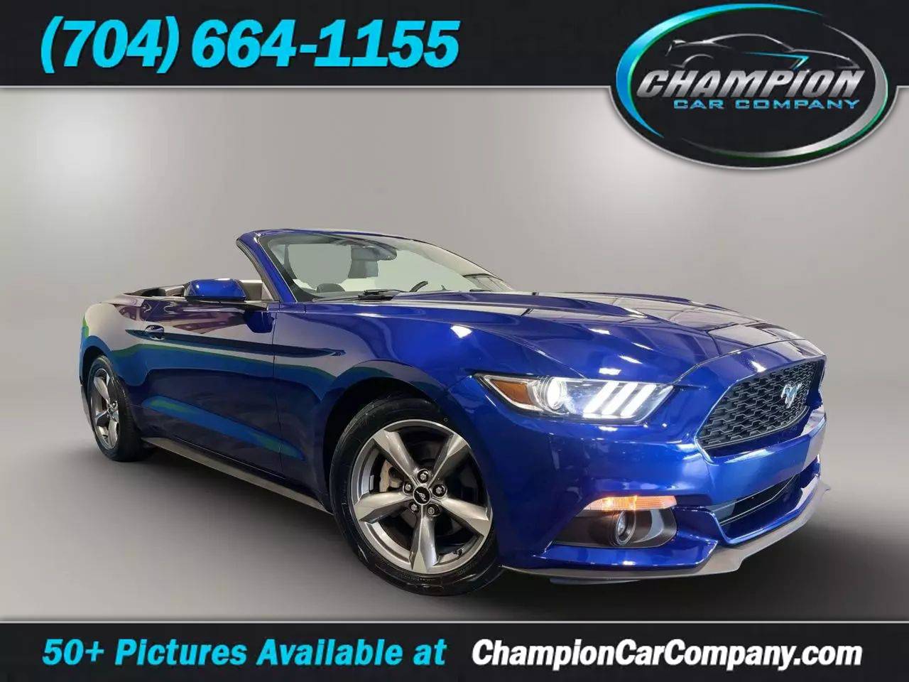 2015 Ford Mustang V6 — Convertible — 49,524 mi — Mooresville, NC