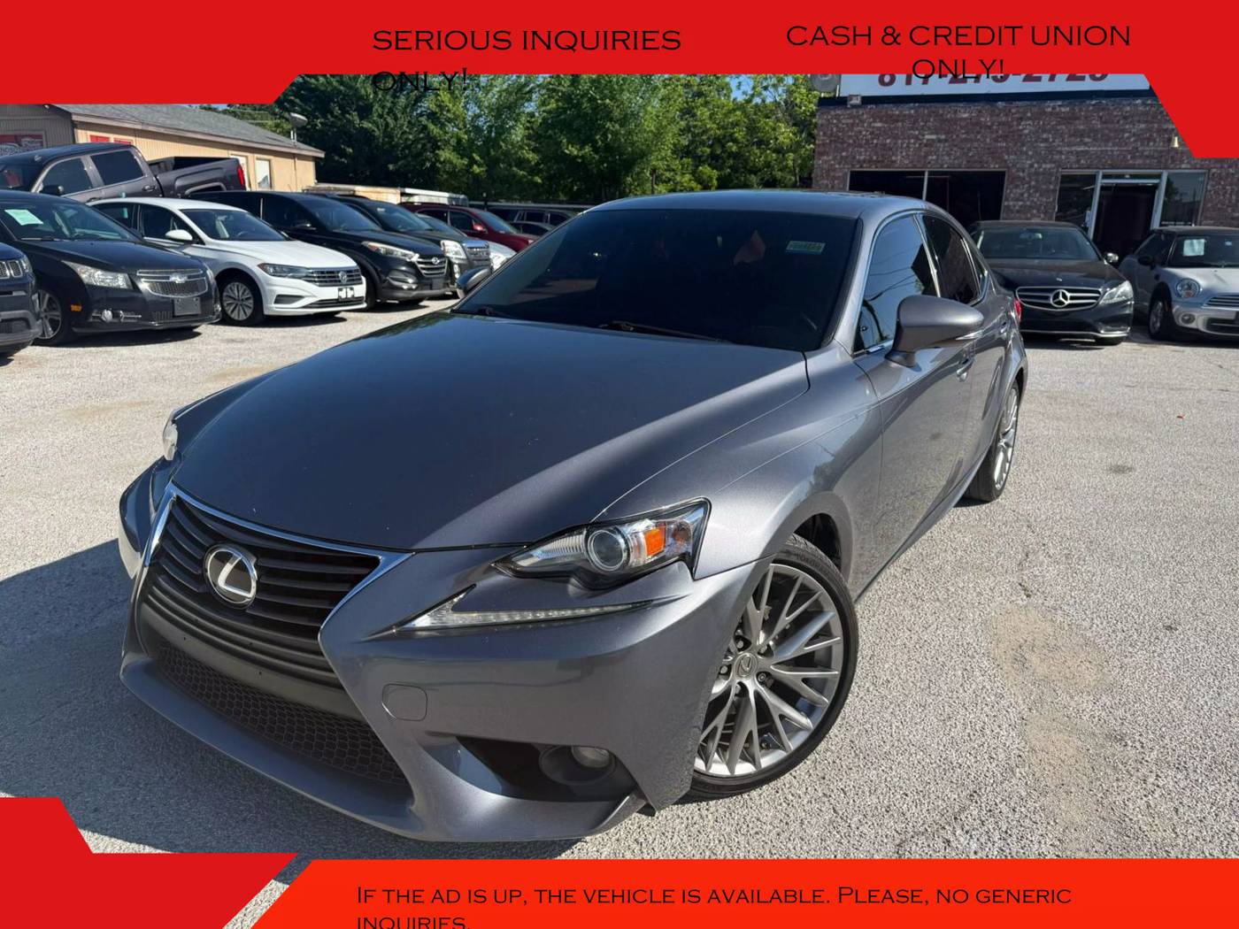 2015 Lexus IS IS 250 — Sedan — 119,421 mi — Arlington, TX