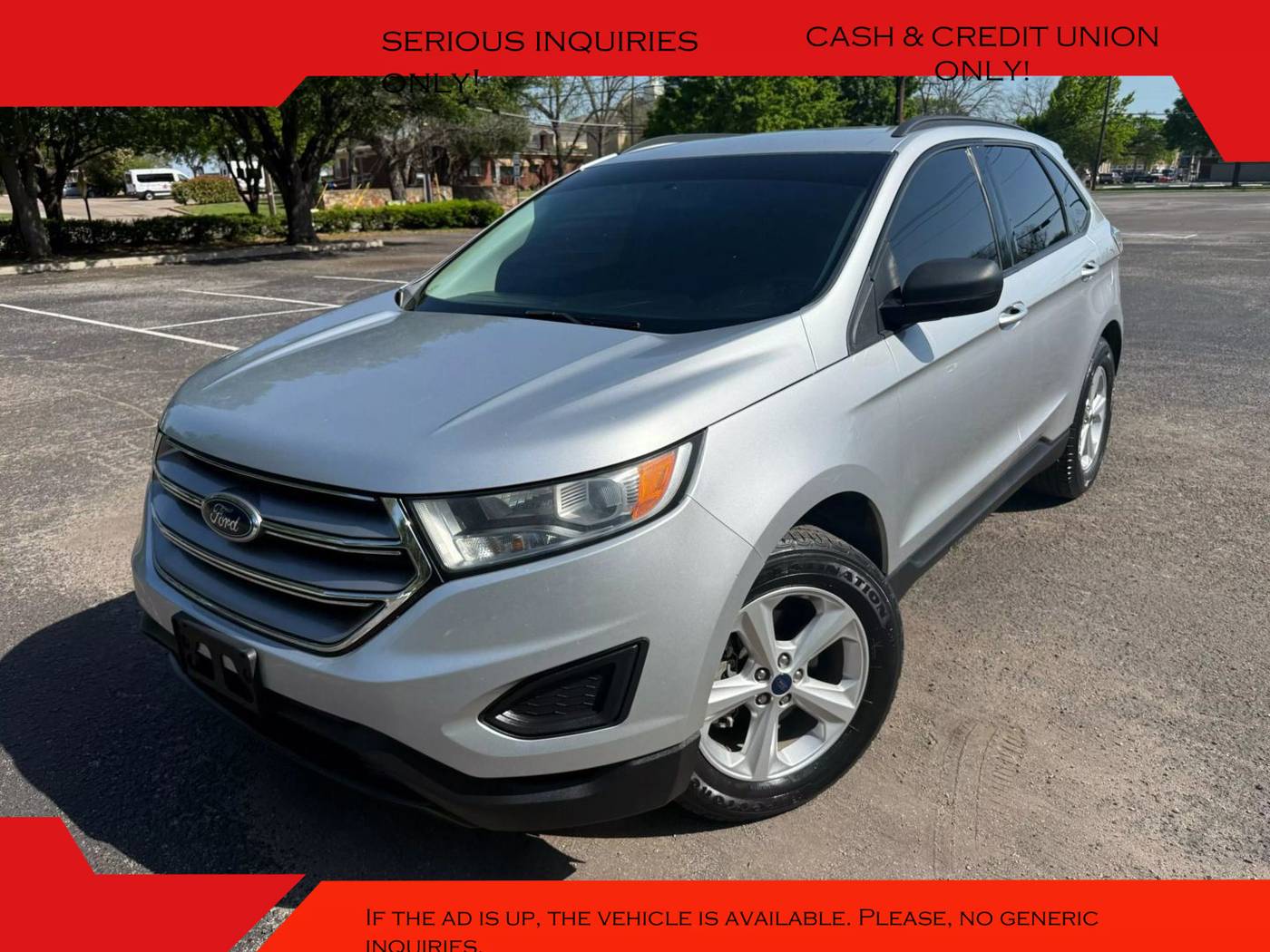 2015 Ford Edge SE — SUV — 116,225 mi — Arlington, TX