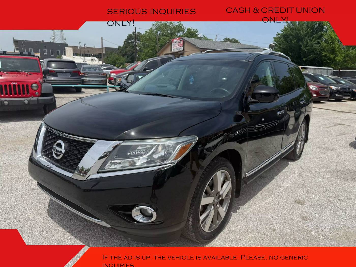 2014 Nissan Pathfinder Platinum — SUV — 71,787 mi — Arlington, TX