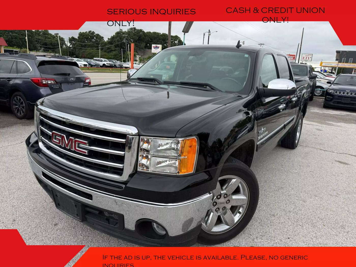 2012 GMC Sierra 1500 SLE — Pickup Truck — 110,761 mi — Arlington, TX