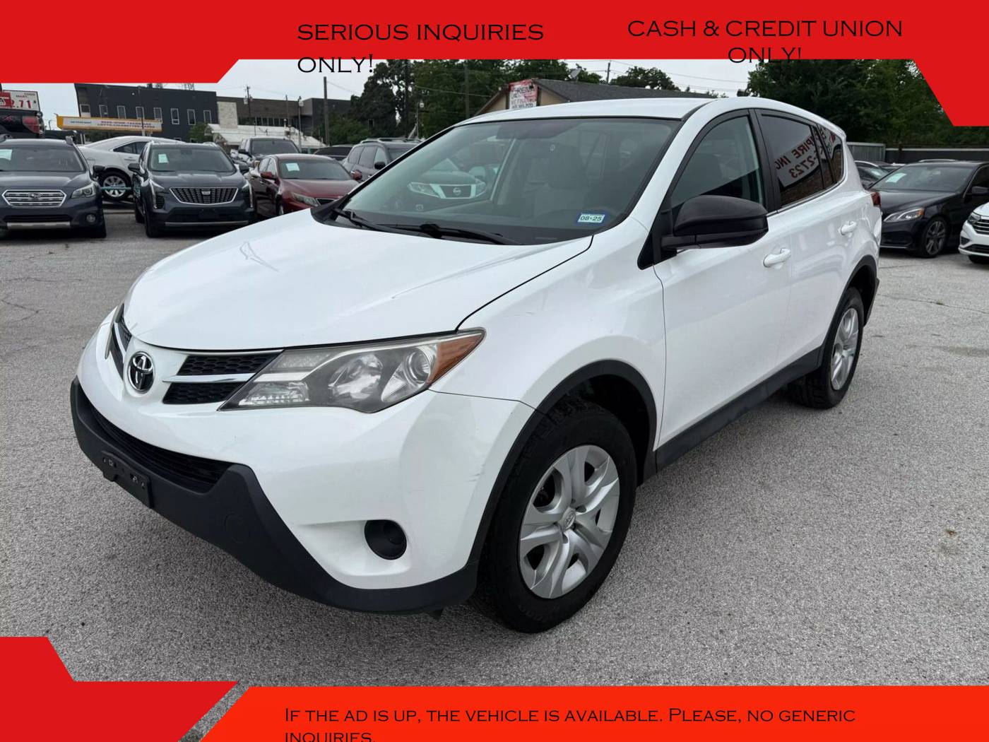 2013 Toyota RAV4 LE — SUV — 123,480 mi — Arlington, TX