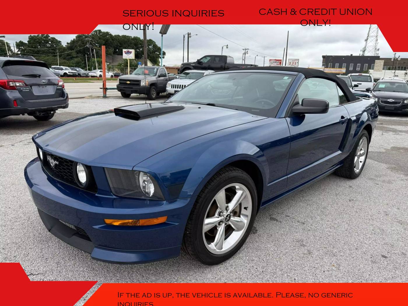 2008 Ford Mustang GT Deluxe — Convertible — 84,223 mi — Arlington, TX