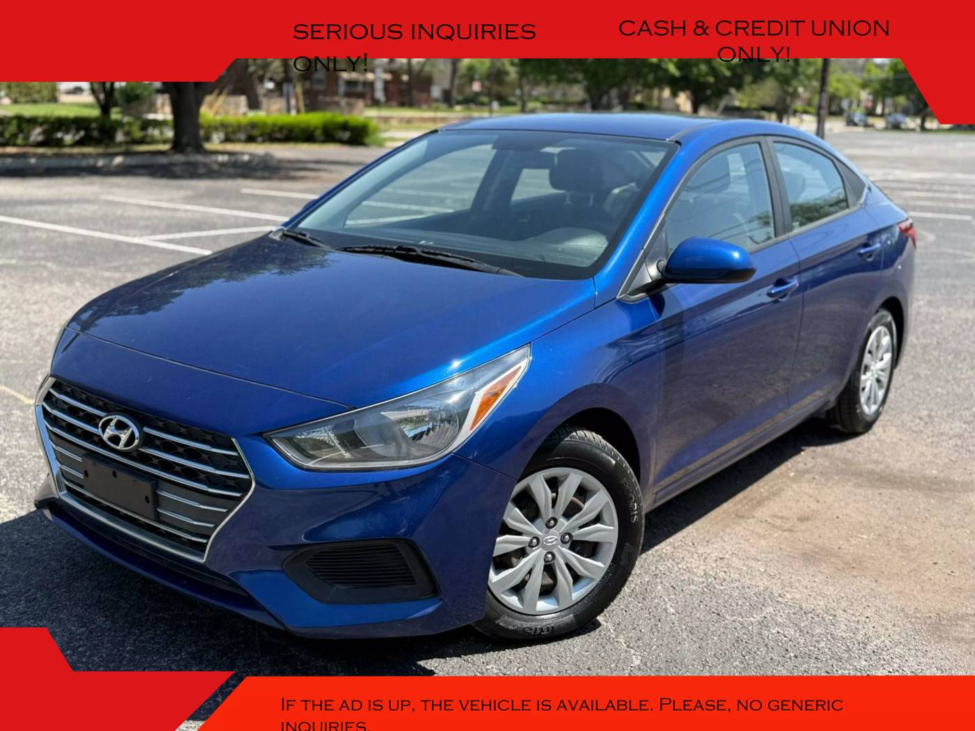 2019 Hyundai Accent SE — Sedan — 81,432 mi — Arlington, TX