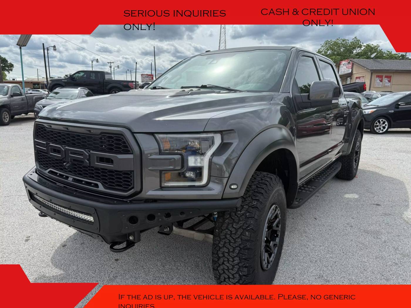 2018 Ford F-150 Raptor — Pickup Truck — 84,423 mi — Arlington, TX