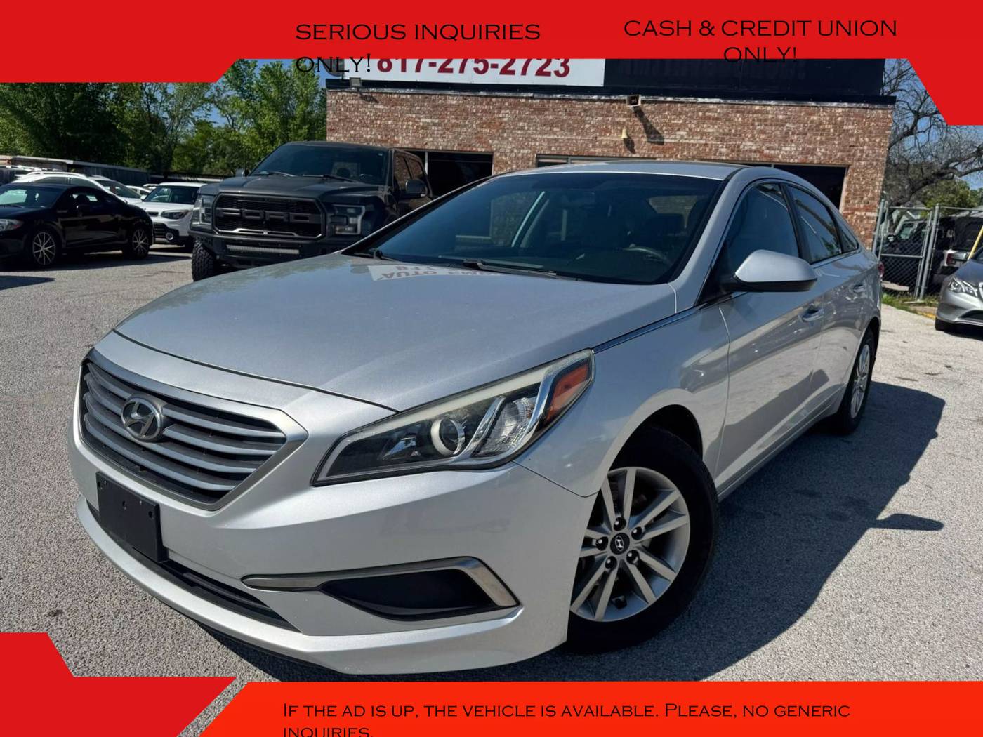 2016 Hyundai Sonata SE — Sedan — 138,555 mi — Arlington, TX