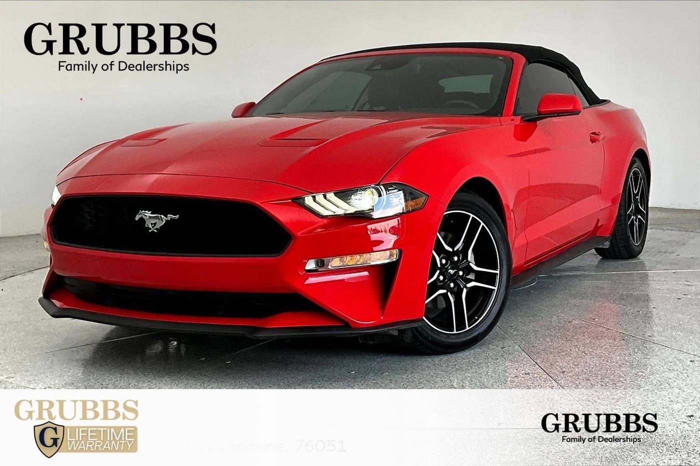 2021 Ford Mustang EcoBoost Premium — Convertible — 72,591 mi — Grapevine, TX