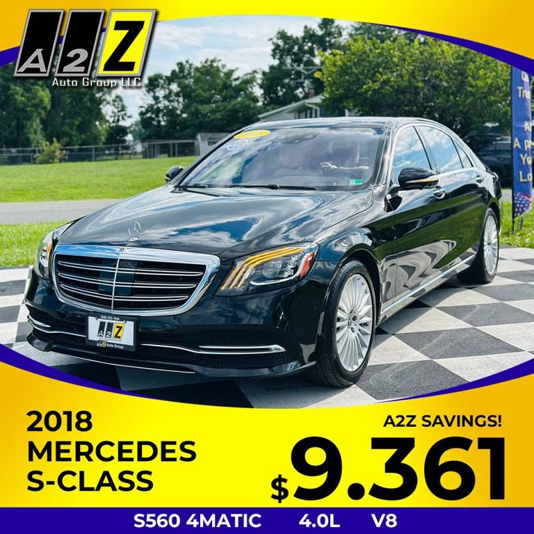 2018 Mercedes-Benz S-Class S 560 — Sedan — 89,370 mi — Winchester, VA