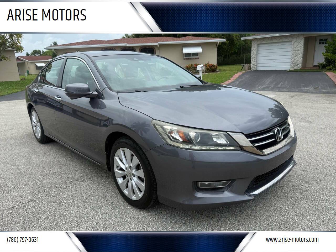 2013 Honda Accord EX-L V6 — Sedan — 129,000 mi — Pompano Beach, FL