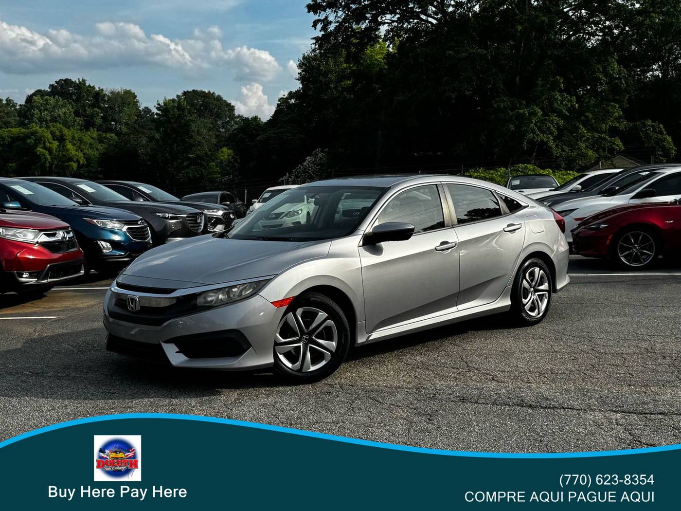 2017 Honda Civic LX — Sedan — 129,584 mi — Duluth, GA