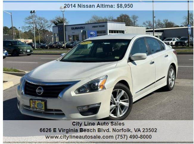 2014 Nissan Altima 2.5 SV — Sedan — 79,594 mi — Norfolk, VA