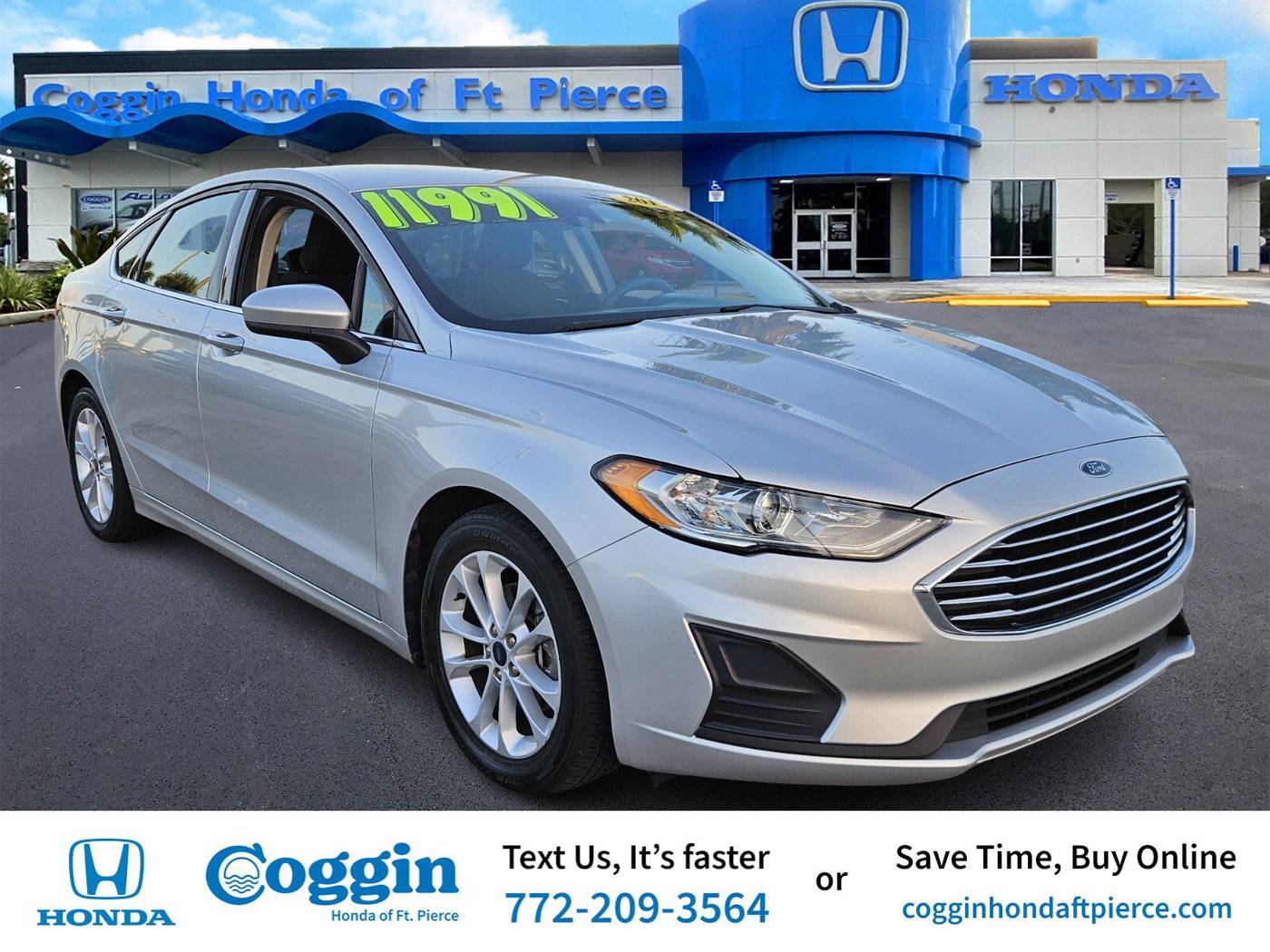 2019 Ford Fusion SE — Sedan — 104,884 mi — Fort Pierce, FL