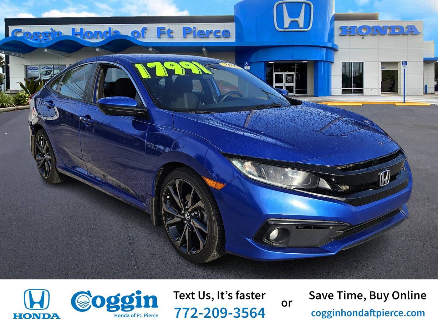 2019 Honda Civic Sport — Sedan — 108,124 mi — Fort Pierce, FL
