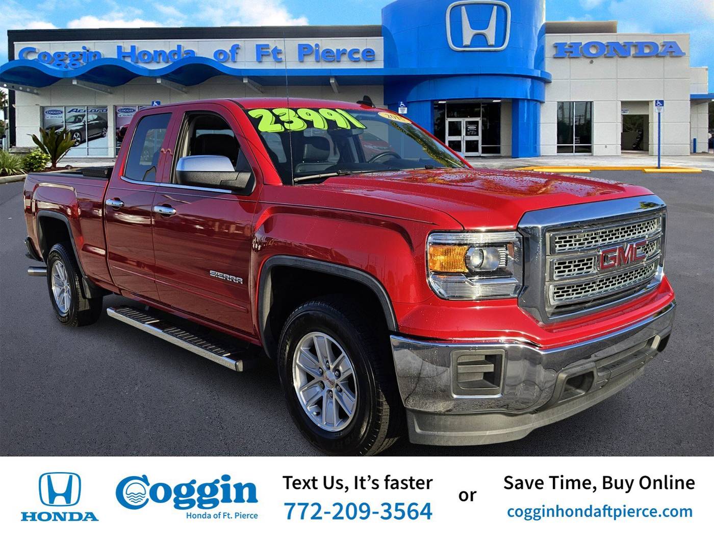 2015 GMC Sierra 1500 SLE — Pickup Truck — 64,231 mi — Fort Pierce, FL