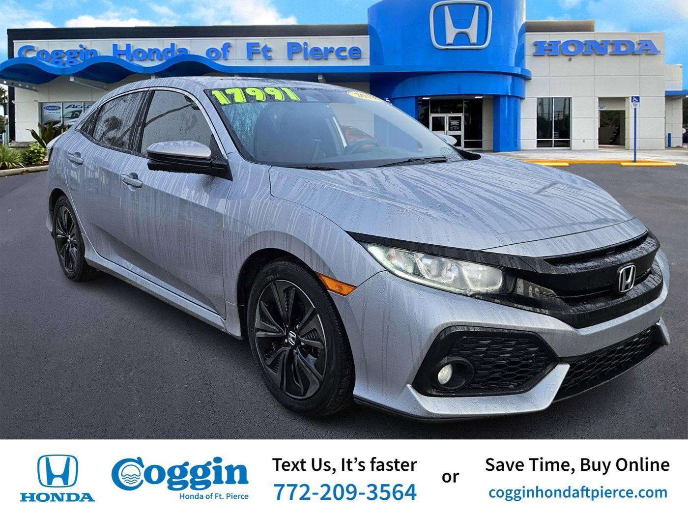 2019 Honda Civic EX — Hatchback — 121,050 mi — Fort Pierce, FL
