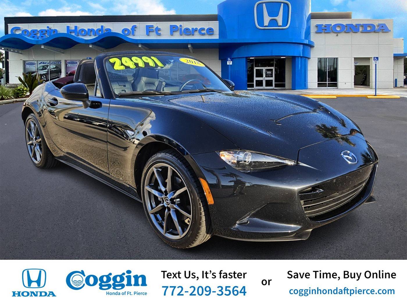 2018 Mazda MX-5 Miata Grand Touring — Convertible — 10,476 mi — Fort Pierce, FL
