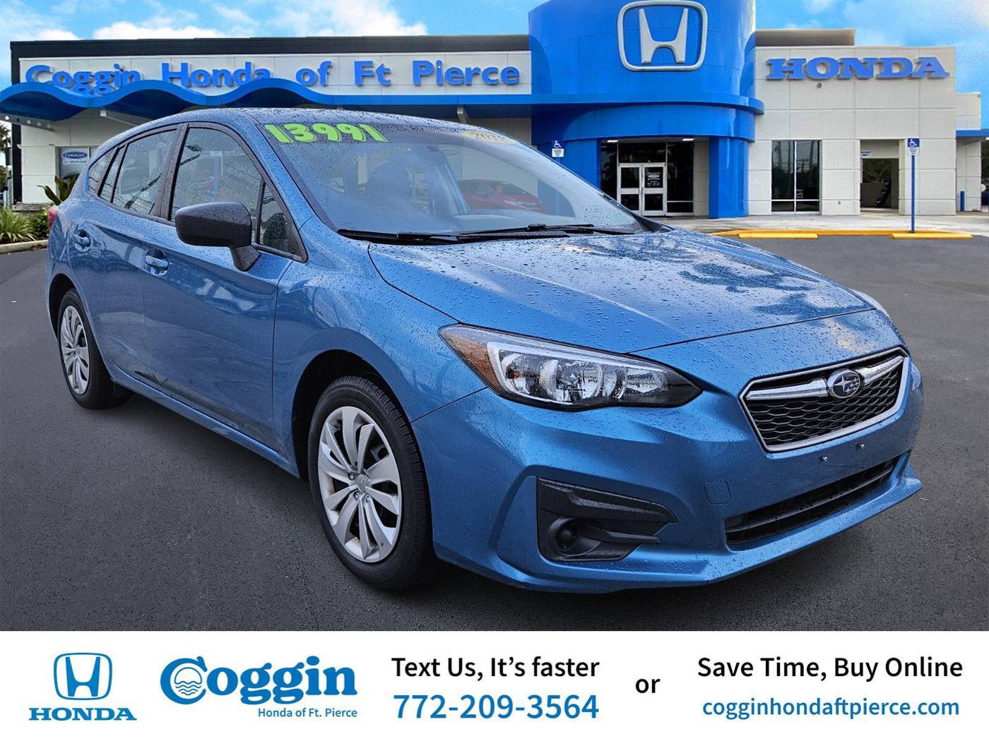 2018 Subaru Impreza 2.0i — Hatchback — 99,422 mi — Fort Pierce, FL