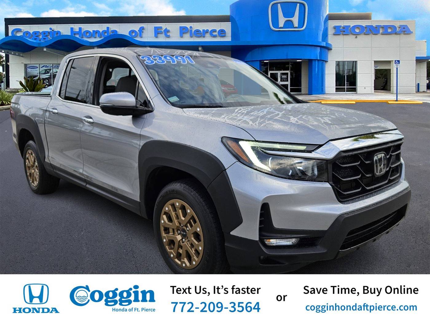 2021 Honda Ridgeline RTL-E — Pickup Truck — 51,348 mi — Fort Pierce, FL