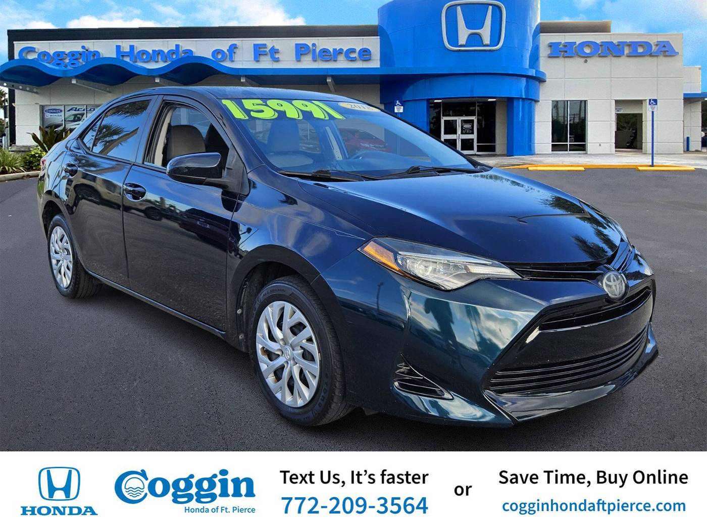 2018 Toyota Corolla LE — Sedan — 77,639 mi — Fort Pierce, FL
