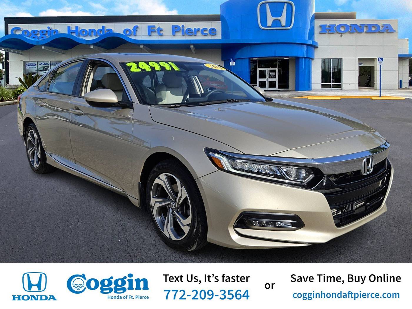 2019 Honda Accord EX — Sedan — 44,050 mi — Fort Pierce, FL