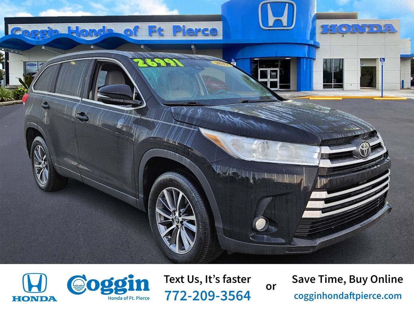 2019 Toyota Highlander XLE — SUV — 87,493 mi — Fort Pierce, FL