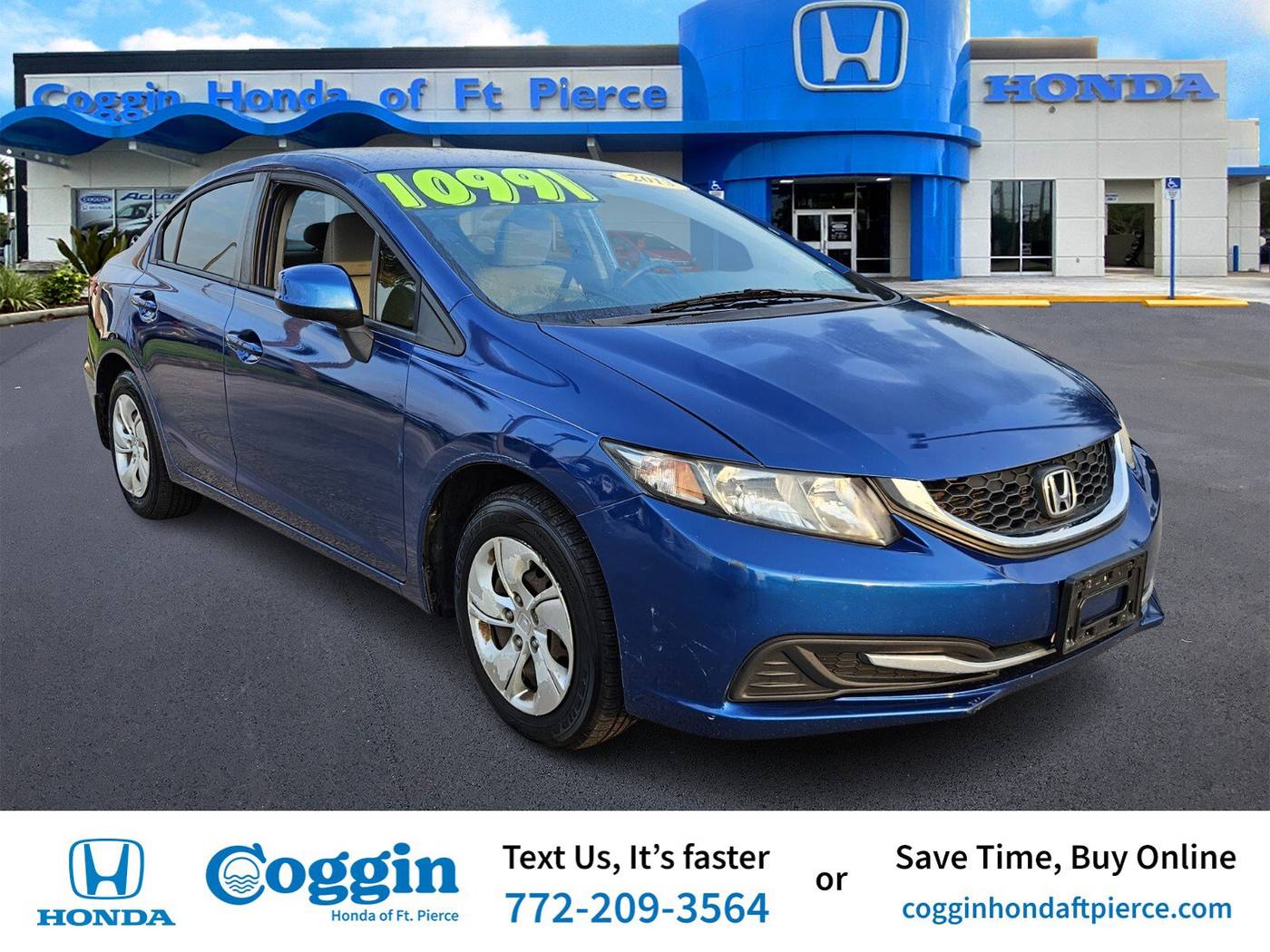 2013 Honda Civic LX — Sedan — 99,187 mi — Fort Pierce, FL