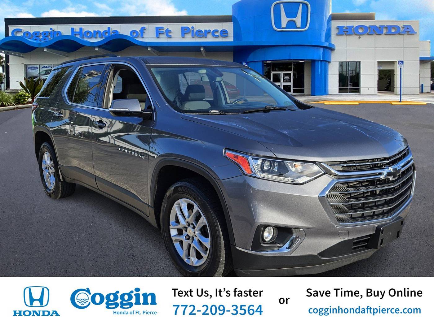2019 Chevrolet Traverse LT Cloth — SUV — 81,820 mi — Fort Pierce, FL