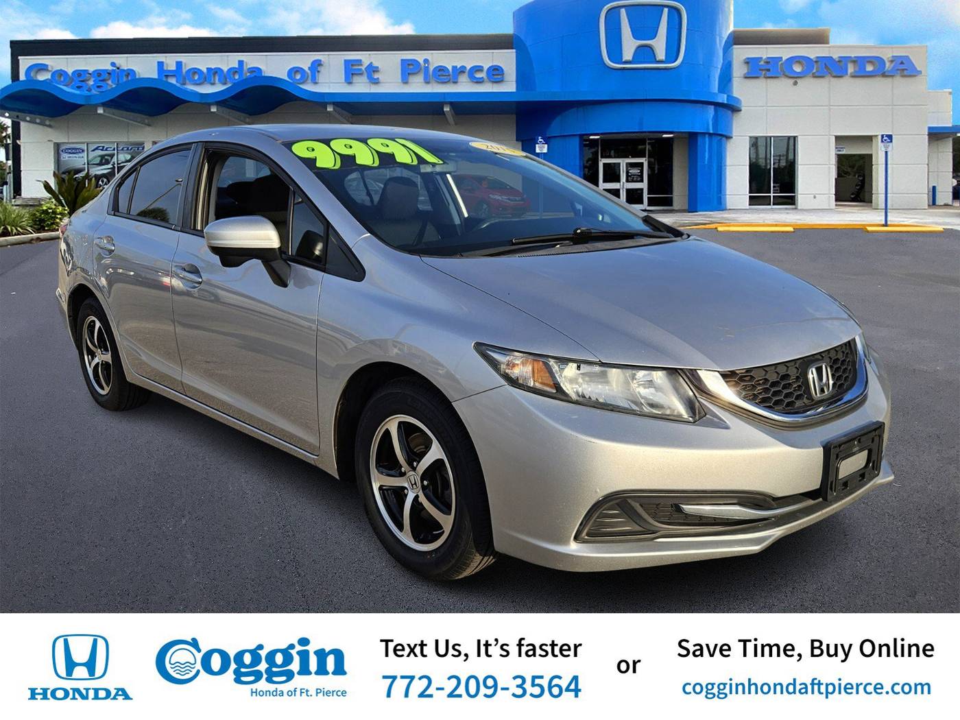 2015 Honda Civic SE — Sedan — 206,750 mi — Fort Pierce, FL