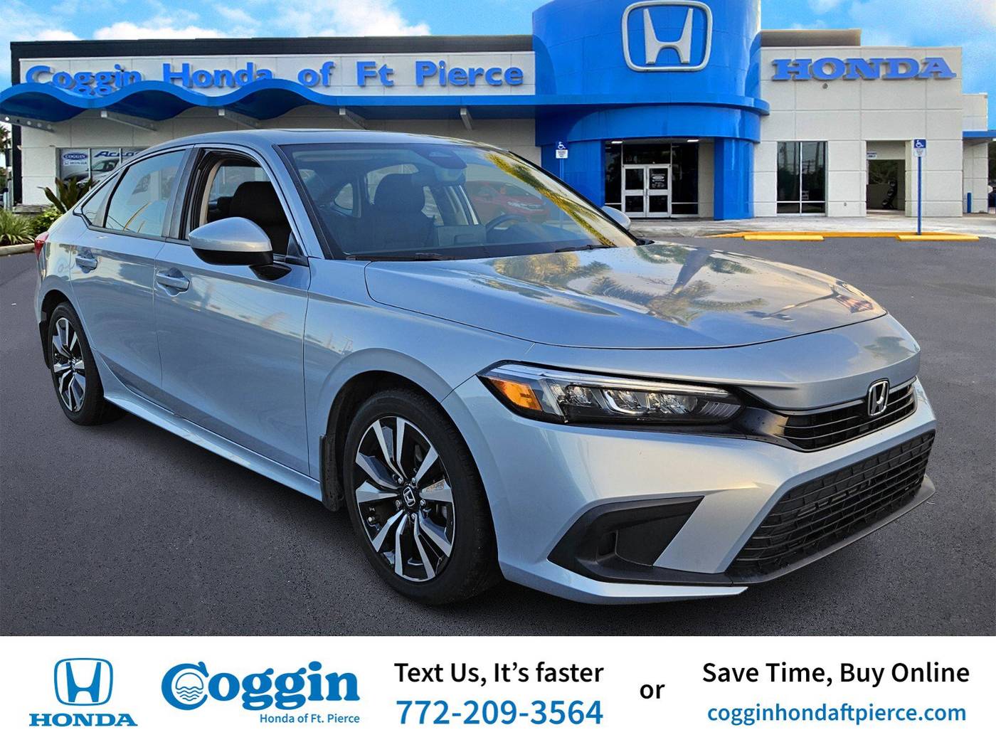 2022 Honda Civic EX — Sedan — 25,151 mi — Fort Pierce, FL