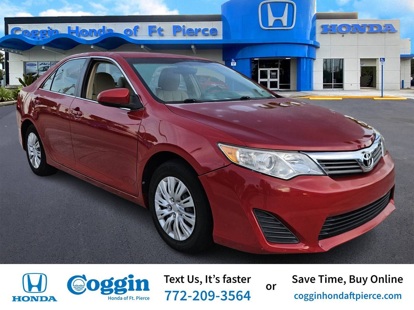 2012 Toyota Camry LE — Sedan — 68,176 mi — Fort Pierce, FL
