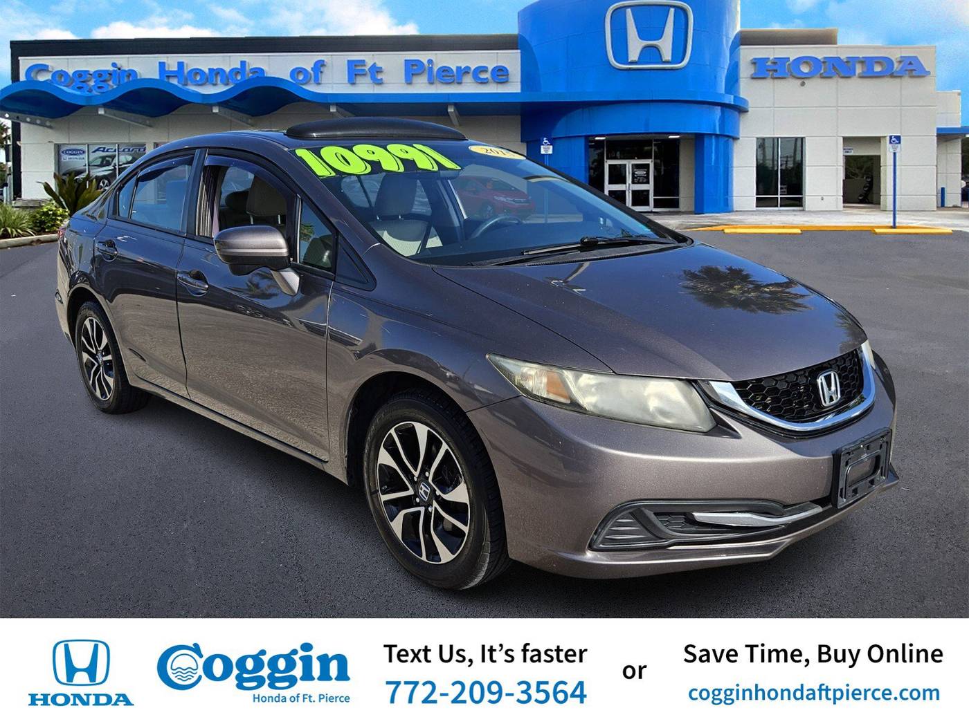 2015 Honda Civic EX — Sedan — 156,198 mi — Fort Pierce, FL