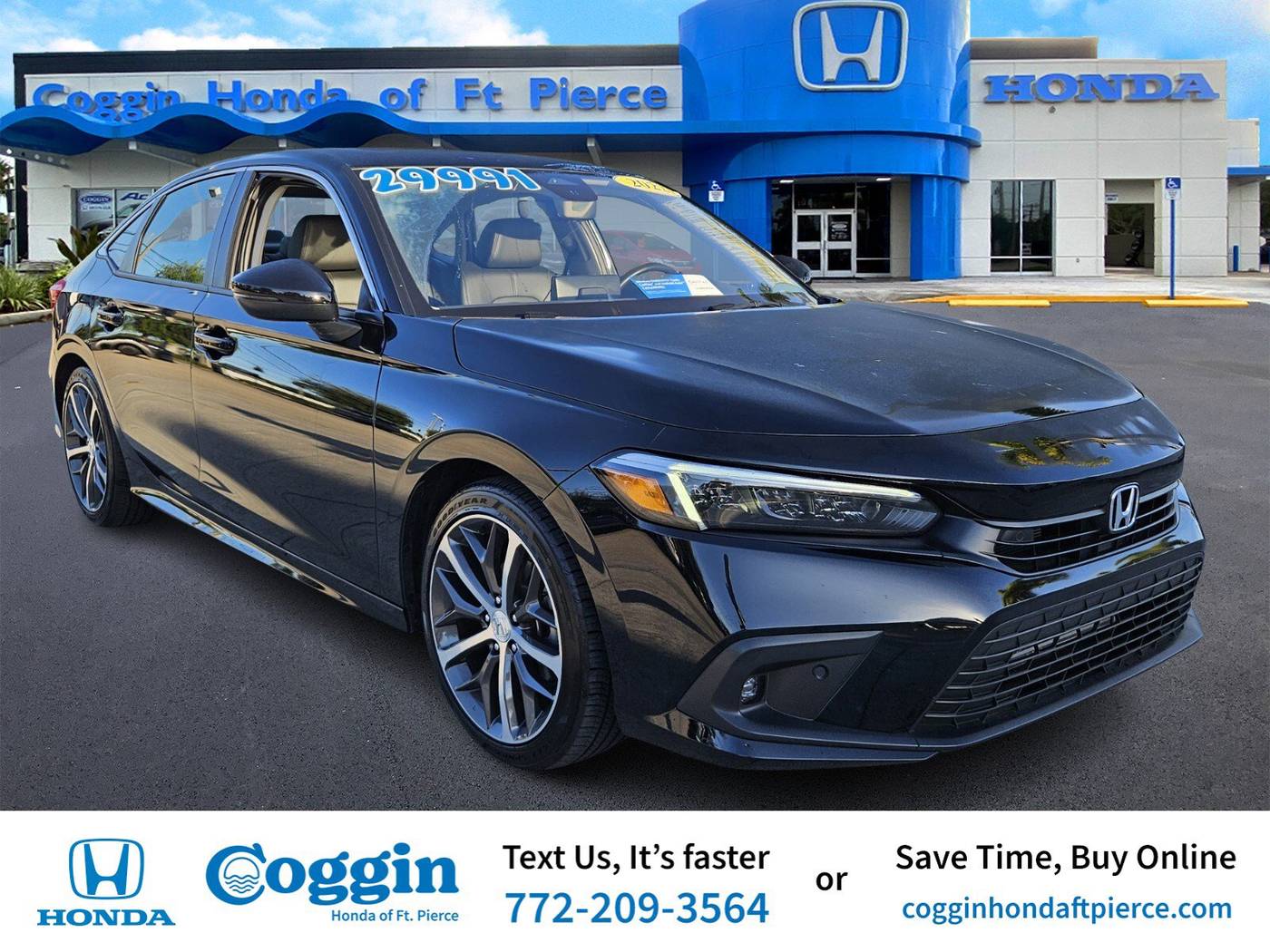 2022 Honda Civic Touring — Sedan — 14,635 mi — Fort Pierce, FL