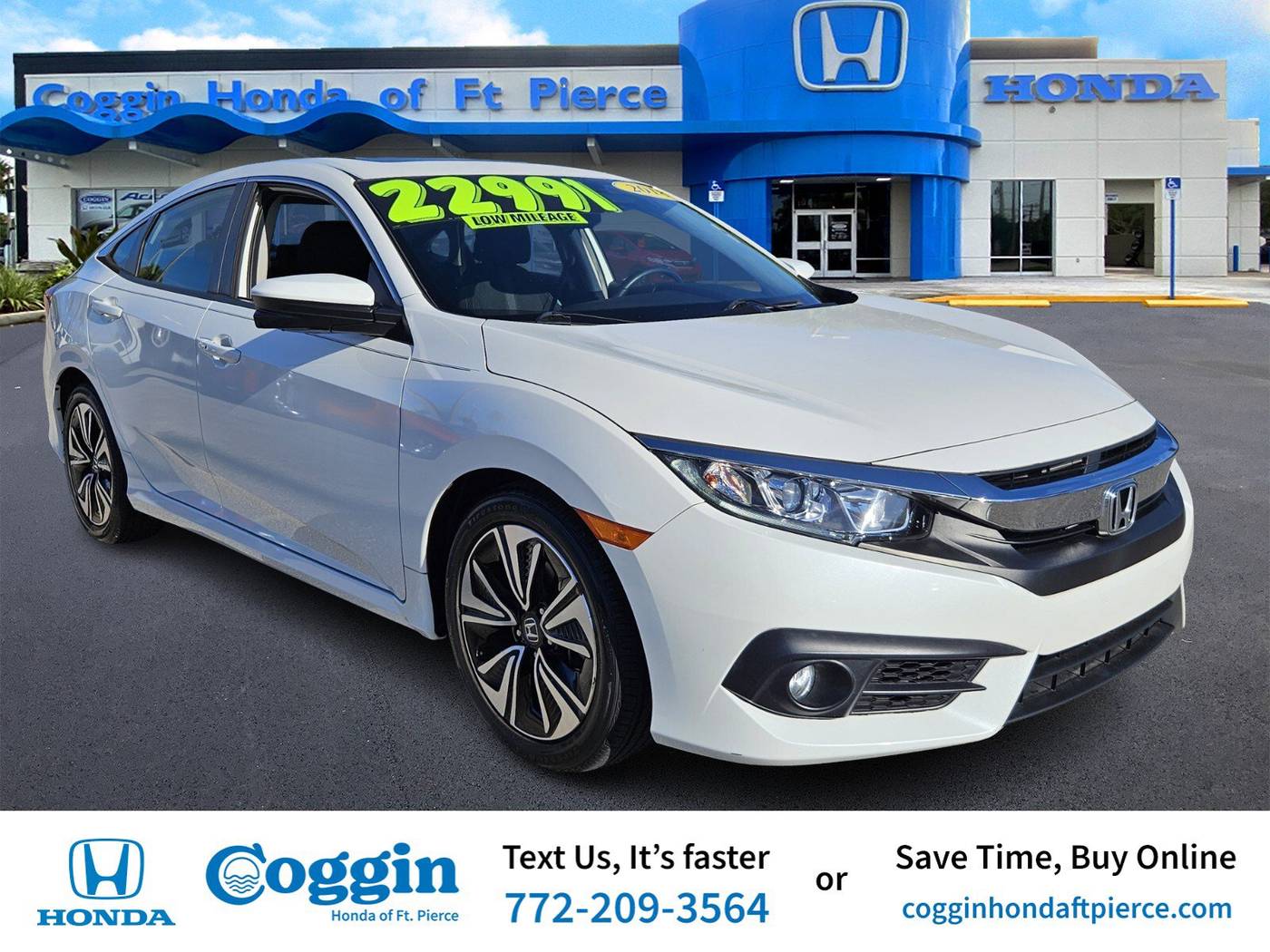 2018 Honda Civic EX-T — Sedan — 7,245 mi — Fort Pierce, FL