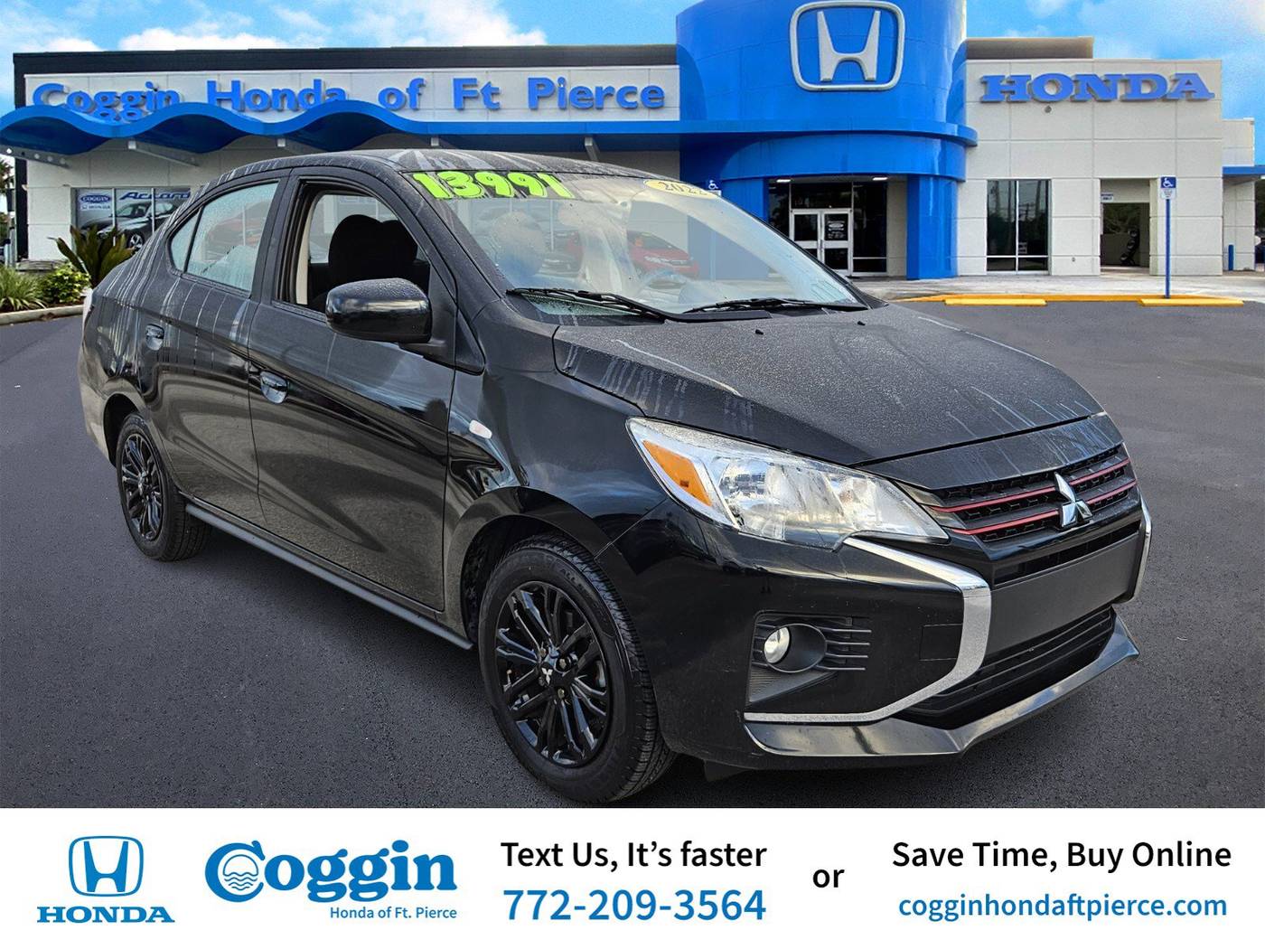 2022 Mitsubishi Mirage Black Edition — Sedan — 42,423 mi — Fort Pierce, FL