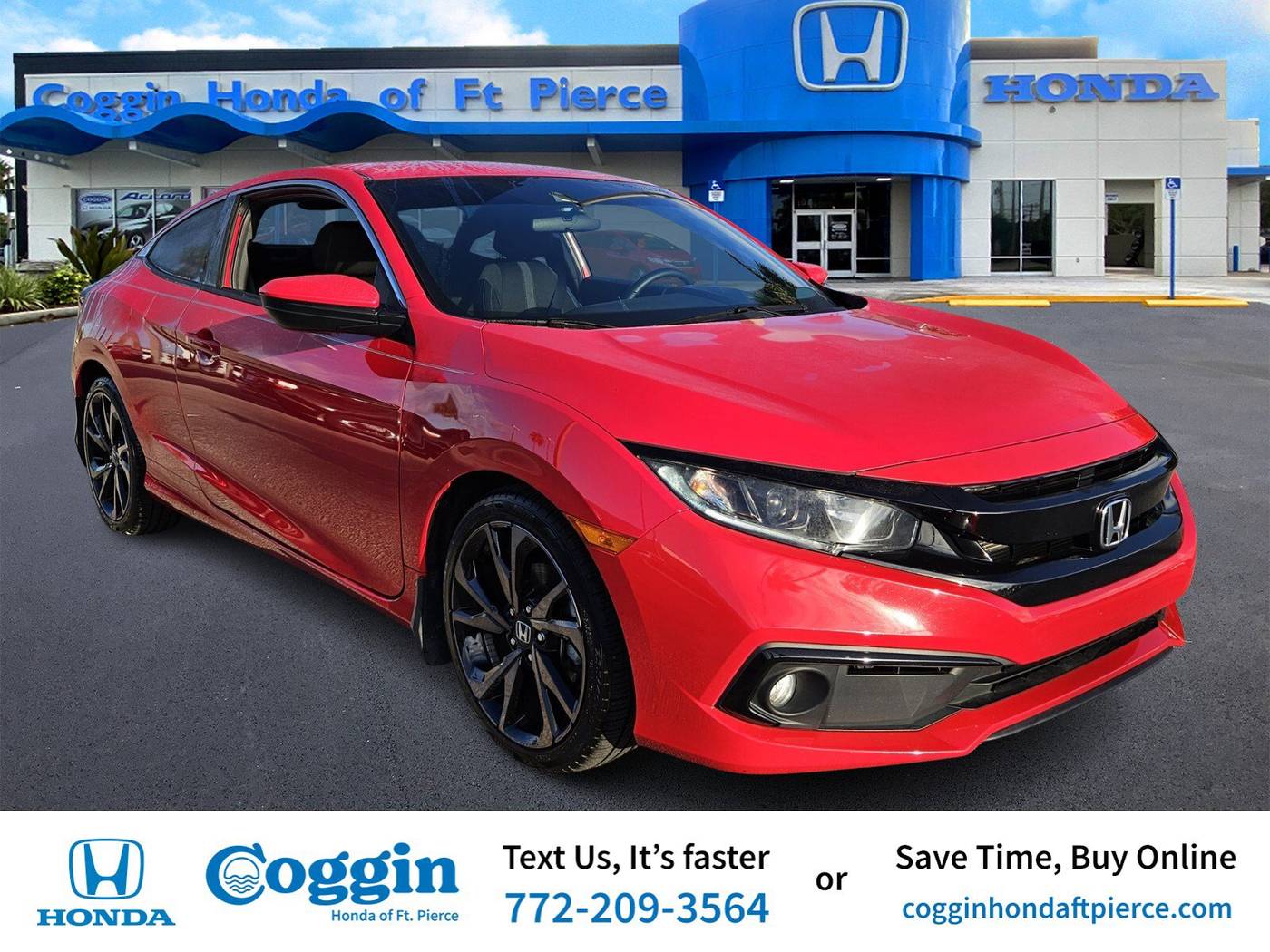2020 Honda Civic Sport — Coupe — 52,554 mi — Fort Pierce, FL