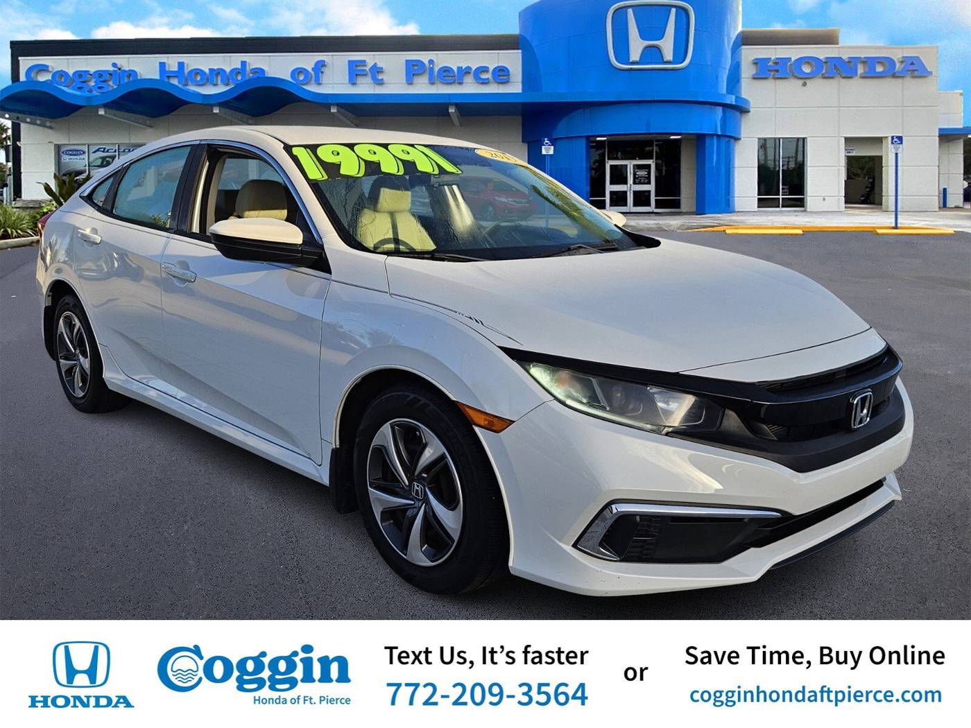 2019 Honda Civic LX — Sedan — 45,759 mi — Fort Pierce, FL