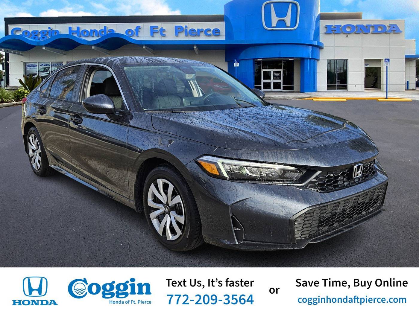 2025 Honda Civic LX — Sedan — 2,438 mi — Fort Pierce, FL