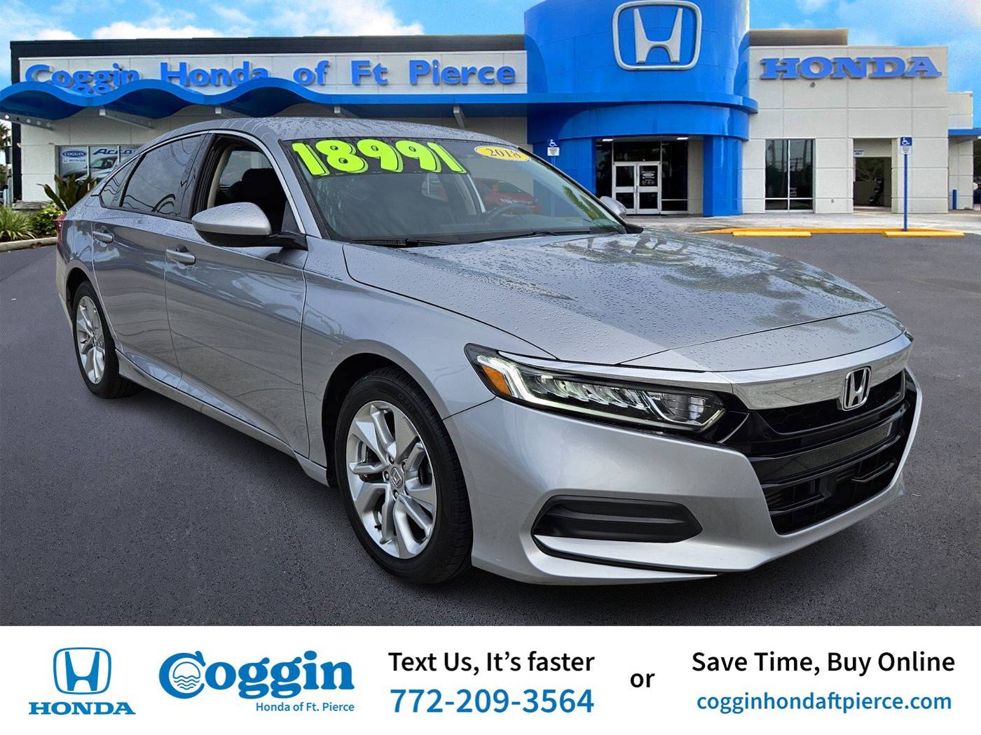 2018 Honda Accord LX — Sedan — 64,602 mi — Fort Pierce, FL