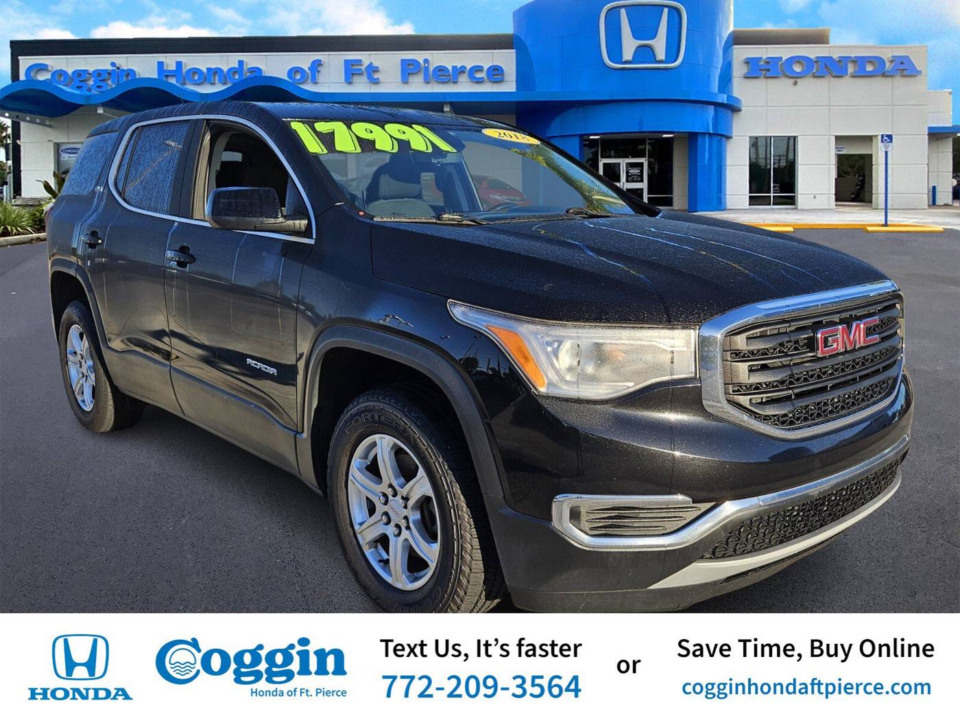 2018 GMC Acadia SLE — SUV — 87,736 mi — Fort Pierce, FL