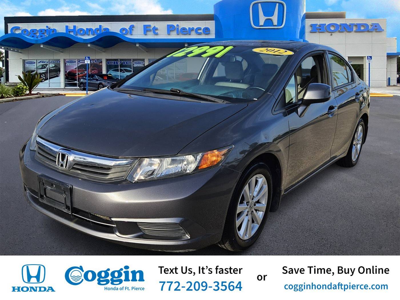 2012 Honda Civic EX-L — Sedan — 100,948 mi — Fort Pierce, FL