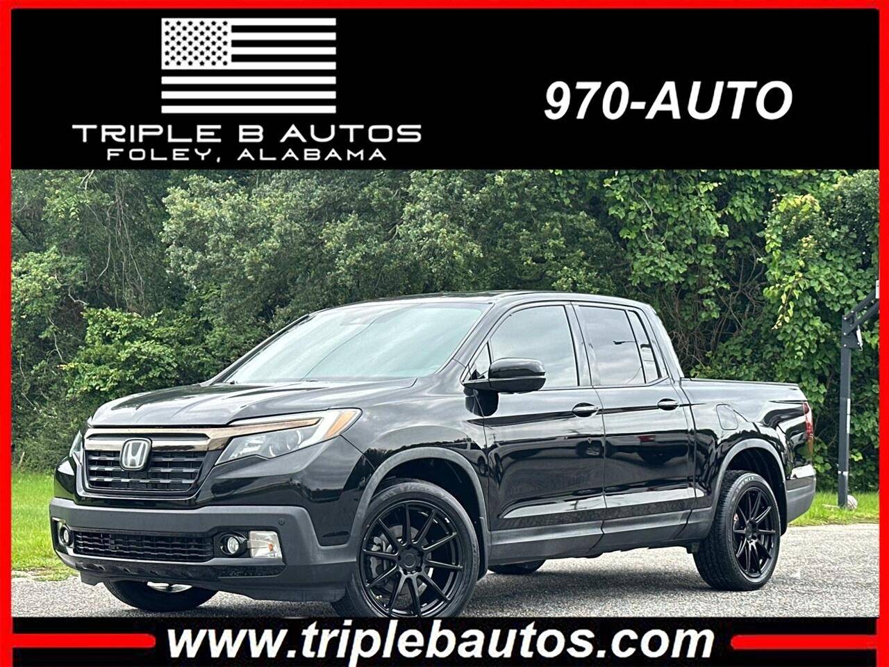 2017 Honda Ridgeline Black Edition — Pickup Truck — 77,884 mi — Foley, AL